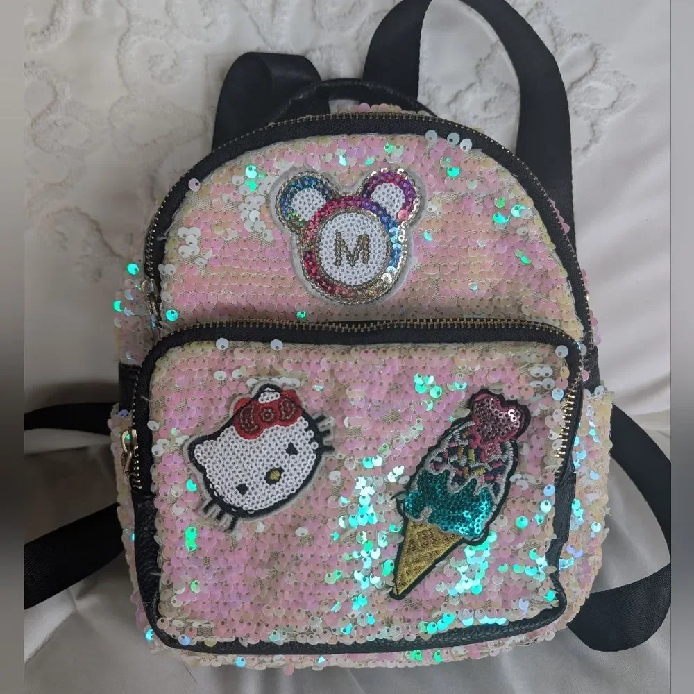 Hello Kitty Small Pink Sequin Backpack 🩷